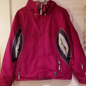 Betty Rides magenta snowboard jacket